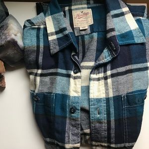 American eagle flannel top
